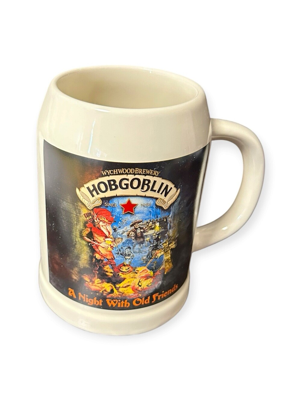 Hobgoblin Whychwood Brewery Beer Mug Halloween A Night With Old Friends